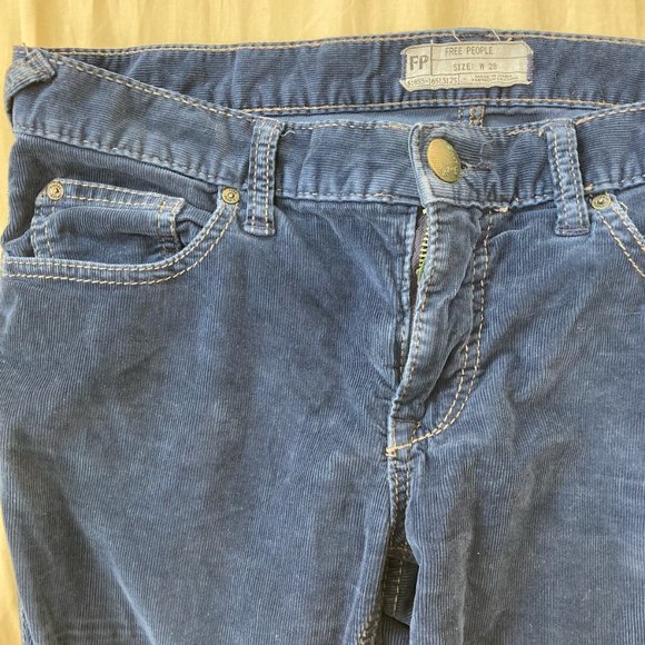 Free People Blue Corduroys 28 - Picture 4 of 6